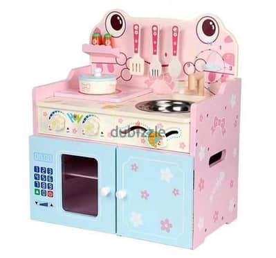 Wooden Kitchen Playset With Accessories