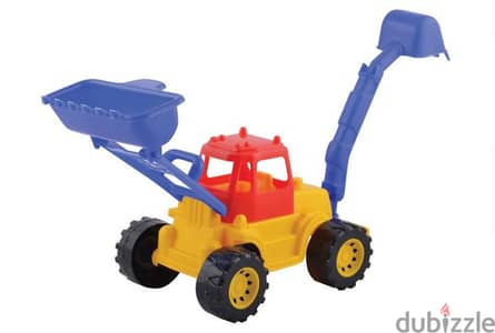 Bulldozer With Backhoe Toy 32 cm