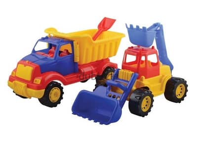 2 in 1 Truck & Dozer Set Toy