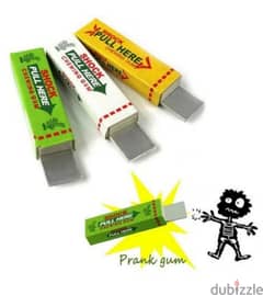 funny prank electric gum