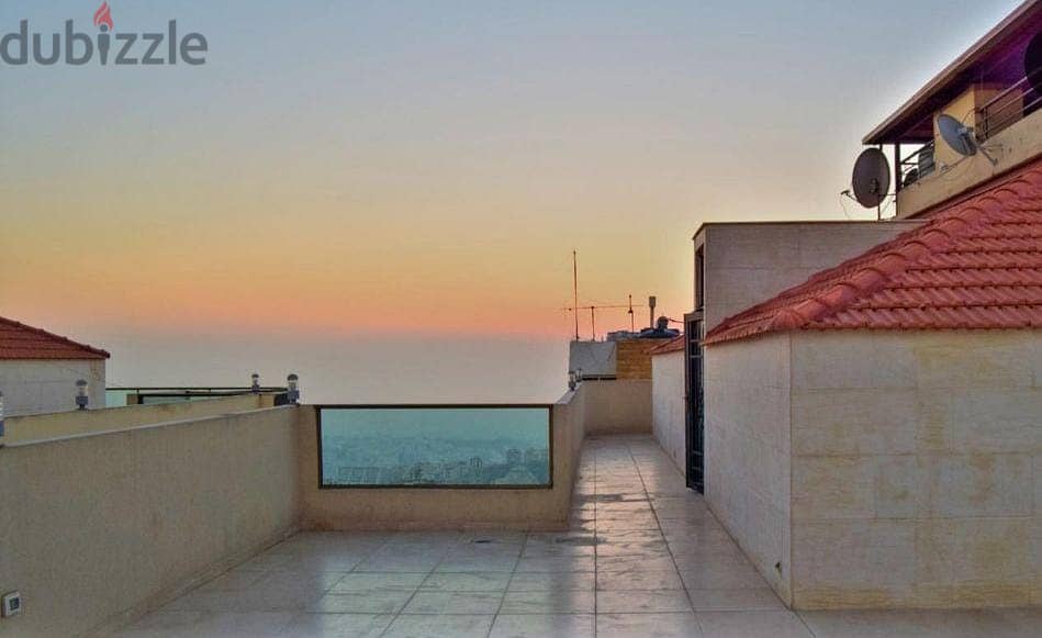 245m2 Duplex + 100m2 terrace + open sea view for Sale in Mansourieh 2