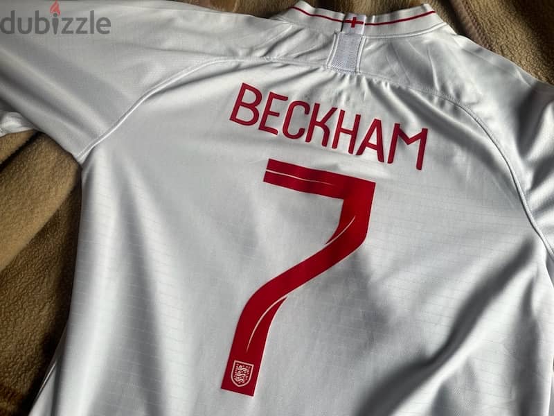 beckham 7 england 2018 world cup jersey limited edition 0