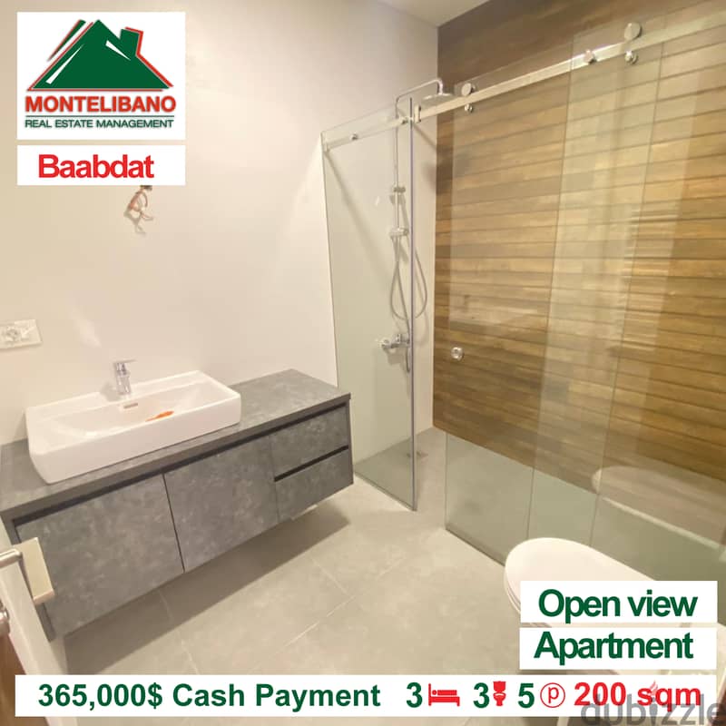 Apartment for sale in Baabdat !! 365,000$ cash payment !! 5