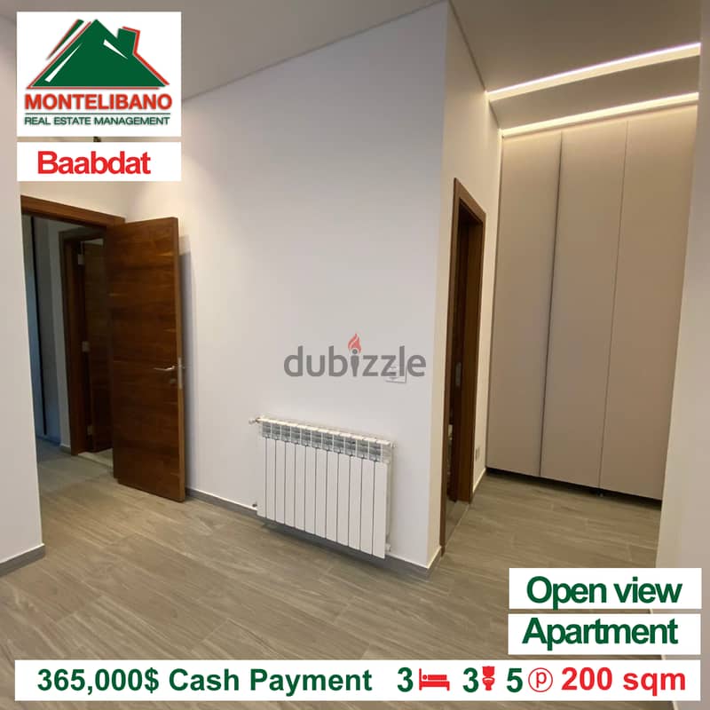 Apartment for sale in Baabdat !! 365,000$ cash payment !! 6