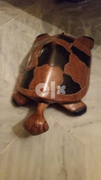 turtle strong wood hand made big size