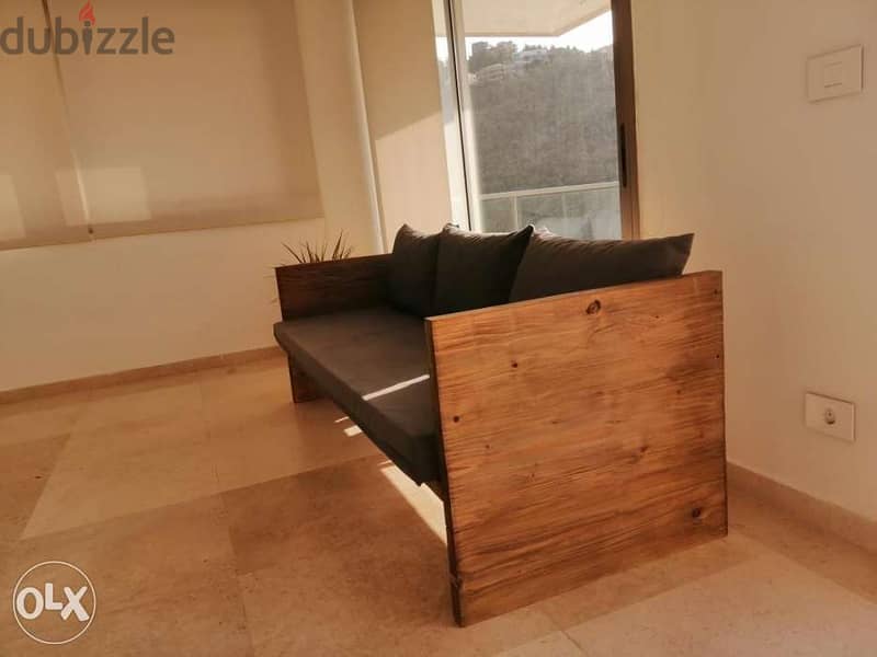 Large thik wooden sofa new eyropian style صوفا خسب سميك ستايل اوروبي 2