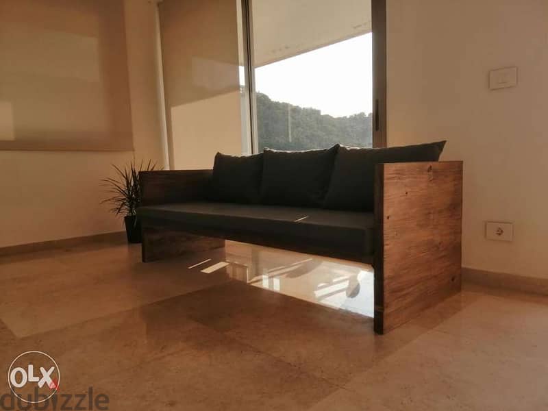 Large thik wooden sofa new eyropian style صوفا خسب سميك ستايل اوروبي 4