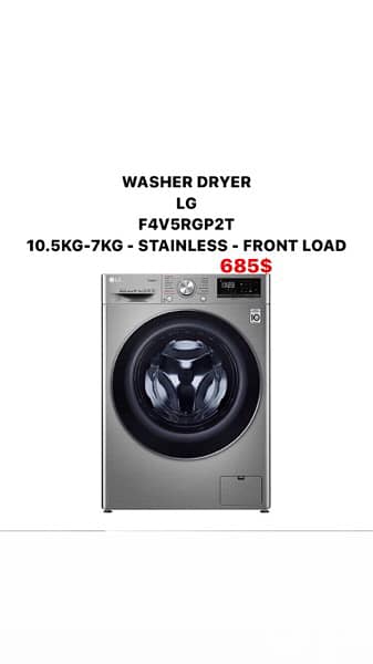 LG washing machines: All kind are available white, silver, black 15