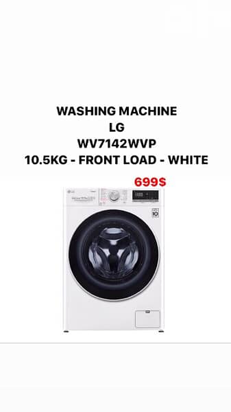 LG washing machines: All kind are available white, silver, black 16