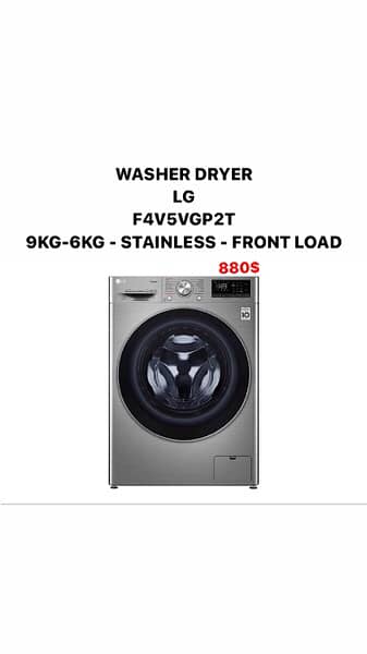 LG washing machines: All kind are available white, silver, black 17