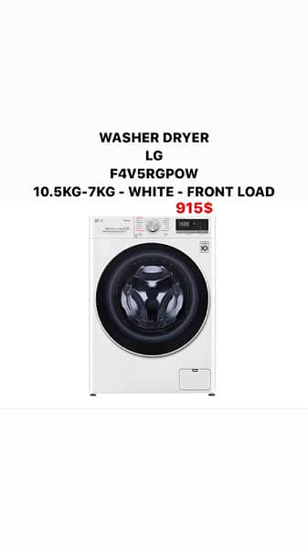 LG washing machines: All kind are available white, silver, black 18