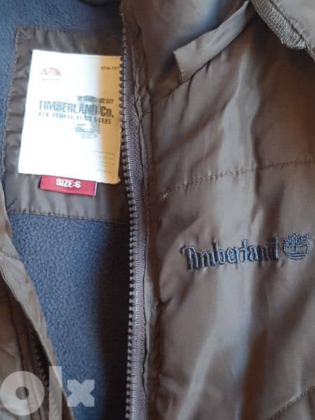 timberland jacket color brown size 6 years for boy calling 03 872336 2