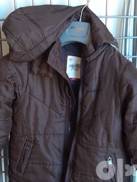 timberland jacket color brown size 6 years for boy calling 03 872336 3