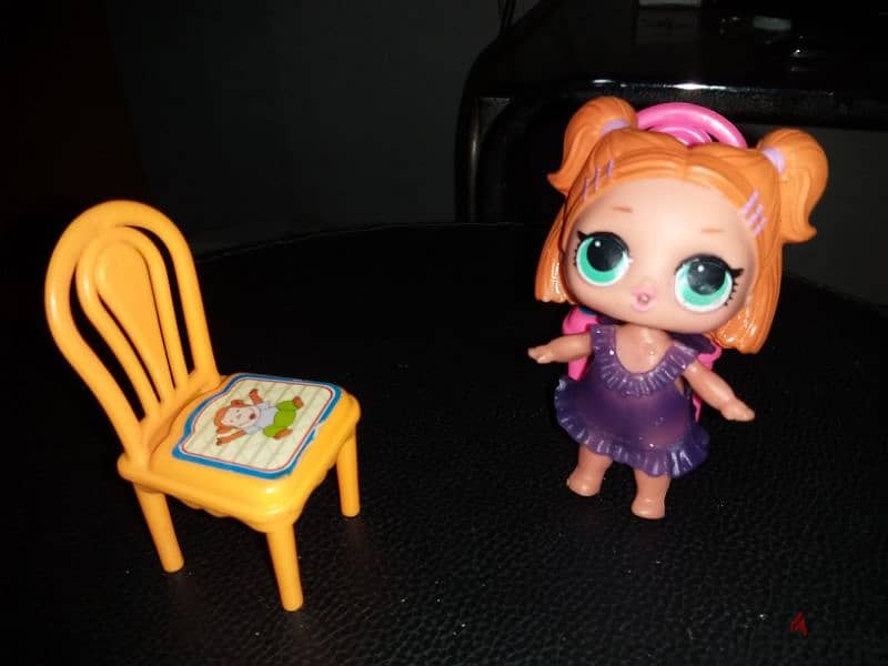 LOL MGA dressed great figure style doll +2 Chairs +Termos Cup, all=13$ 1