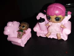 1 LOL Great MGA doll +1 BABY LOL small figurine doll +Furnitures +Cup