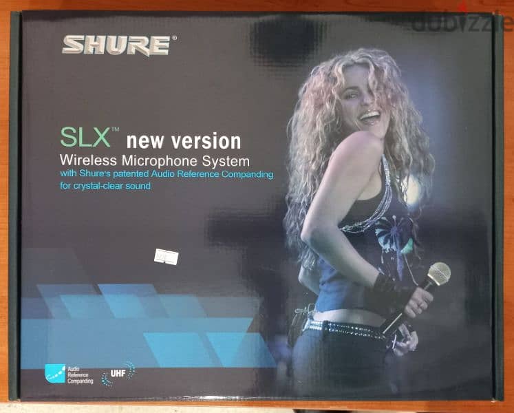 shure slx double mic wireless,copy,new in box 5