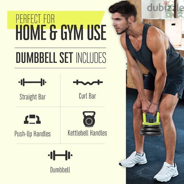 Multifunction dumbbell 40kg set 6 in 1 4