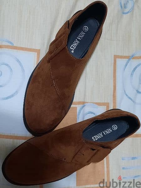 Brown shoes Nina jones. size 39. احذية 1