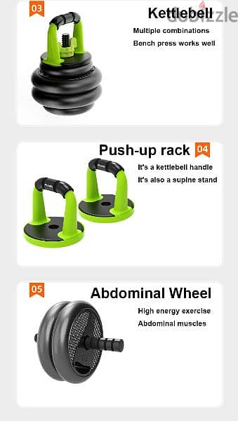 40kg multifunctional Dumbbell Set 2