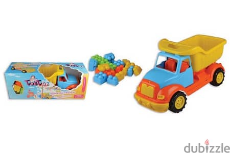 Tonton Garbage Truck 43 CM With 38 Pcs Building Blocks