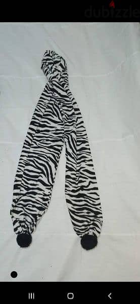 scarf animal print wool with fur pum pum 3