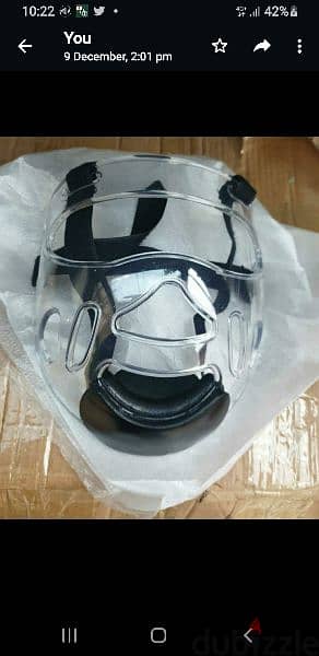 Taekwondo Mask for head gear M-L 0
