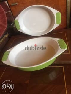 2 Porcelain Trays - صينية بورسلان عدد - ٢ 0
