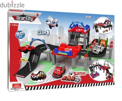 Ucar City 3 in 1 Garage City 80 PCS