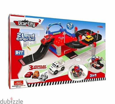 Ucar City 3 in 1 Level 2 Garage Set 52 PCS