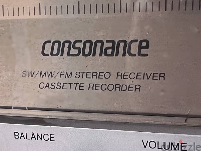 “consonance” old stereo receiver + cassette recorder 3