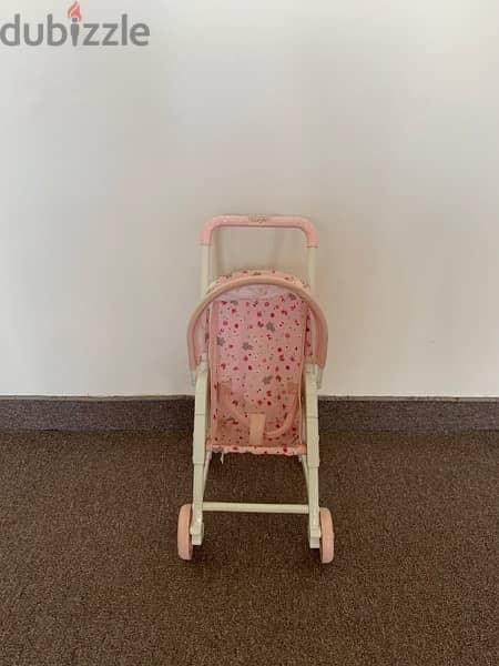 Doll Stroller pink & White 0