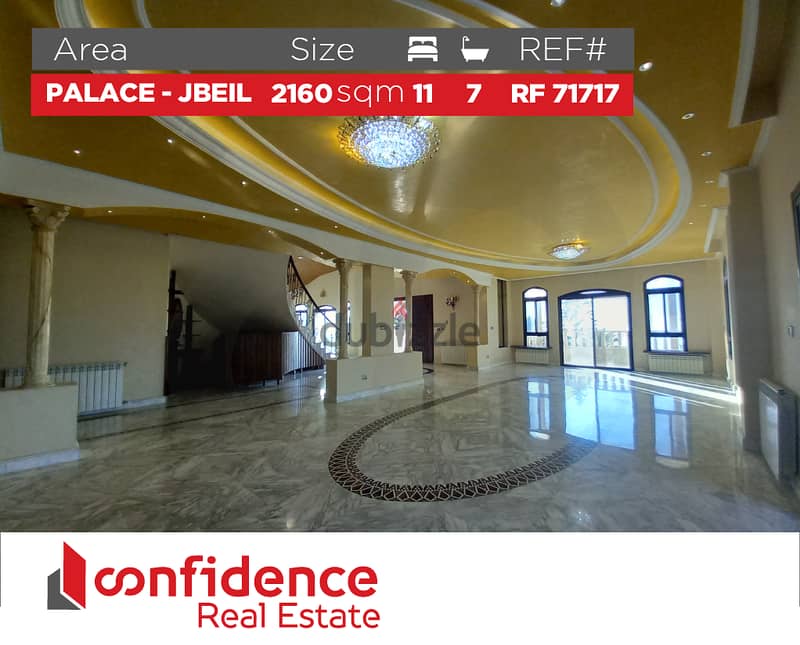 Palace of 2160 sqm on a land of 5243 sqm IN JBEIL! REF#RF71717 0