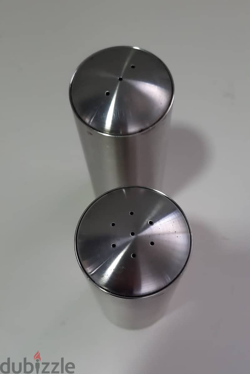 Set of Pepper and Salt Shakers Stainless Steel 18-8 AShop™ 4