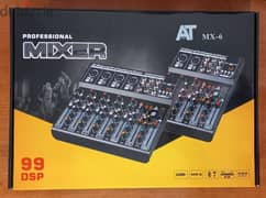 mixer 6ch with 99 dsp effect,new in box 0