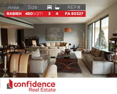 Super deluxe new 480sqm garden apartment in Rabieh! REF#FA80327 0