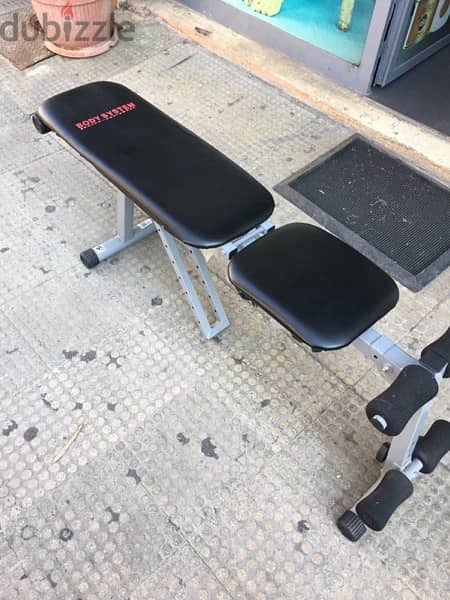 bench adjustable foldable body system like new 70/443573 RODGE 1