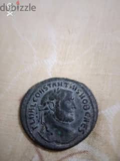 Ancient Bronze Roman Coin for Emperor Constaninuis year 306 0