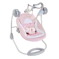Family Deluxe Bouncer Portable Swing Pink Color 27215F 0