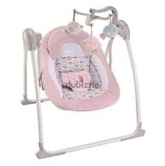 Family Deluxe Bouncer Portable Swing Multicolored Flowers 27226F 0