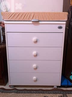 CAM dresser with changing table and bath