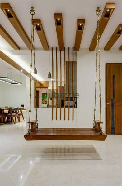 Indoor Wooden Swing مرجوحة خشب 2