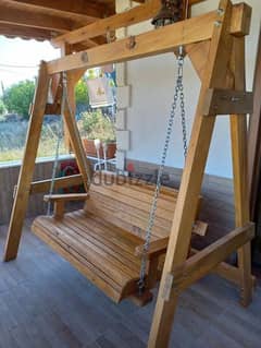 Indoor Wooden Swing مرجوحة خشب