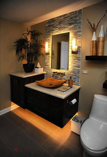 Classic bathroom decoration تصميم و تنفيذ ديكورات للحمامات 5