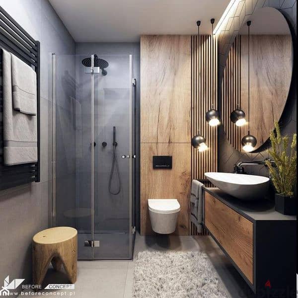 Classic bathroom decoration تصميم و تنفيذ ديكورات للحمامات 8