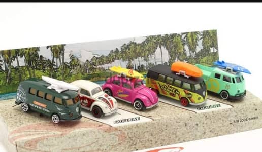 5 car set (Volkswagen The Originals) diecast car model 1;64.