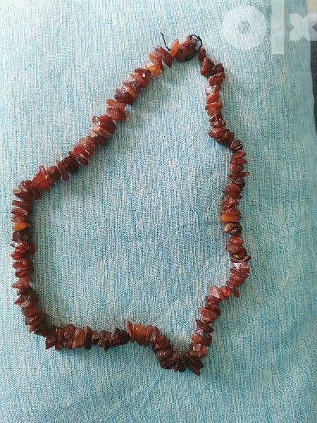 raw amber necklace 2