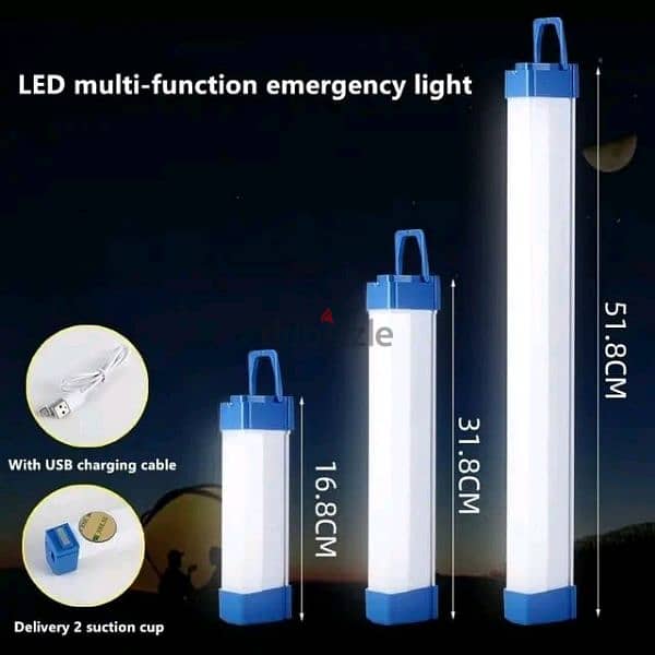 LED Lithium Battery Light USB Rechargeable Magnetic Portable Lamp 60W 0