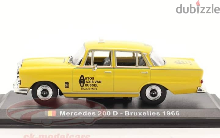 Mercedes 200D Taxi diecast car model 1;43. 2