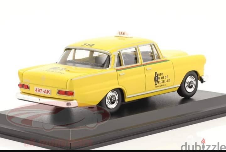 Mercedes 200D Taxi diecast car model 1;43. 3