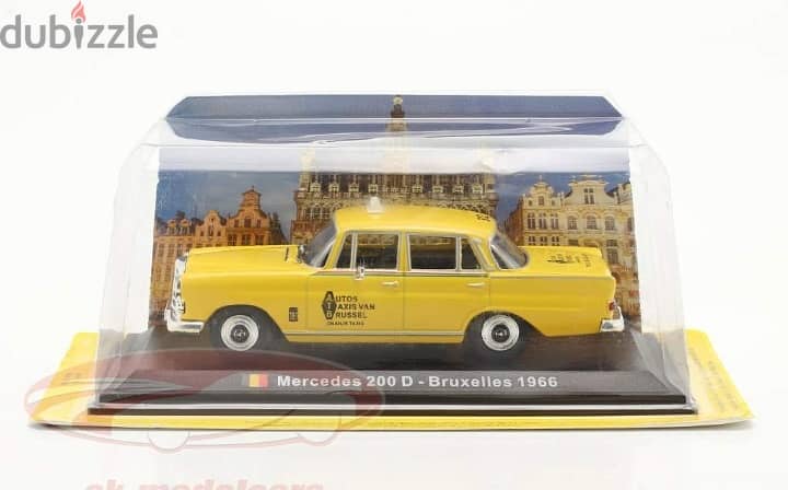 Mercedes 200D Taxi diecast car model 1;43. 5